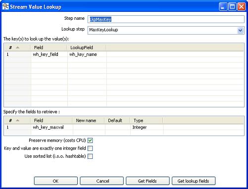 LkpMaxKey - Maximum surrogate (technical) key lookup