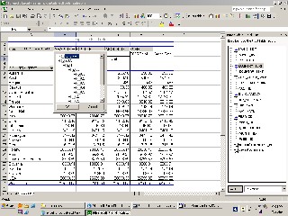 OLAP Cube Excel wygenerowany z hurtowni danych