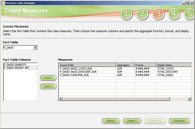 Create measures in Cube Designer